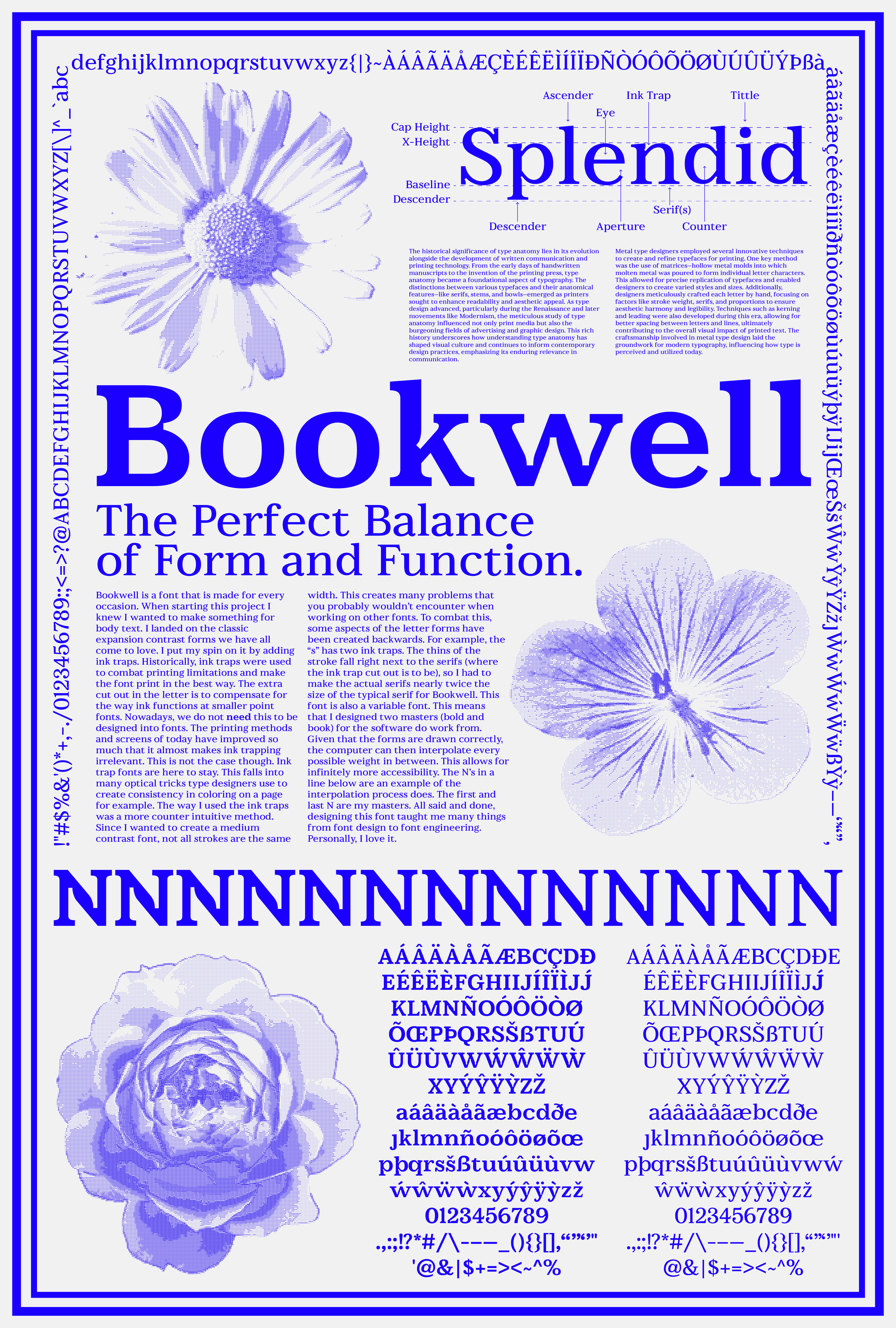 Bookwell Specimen Poster